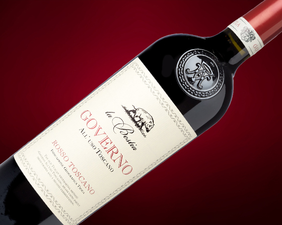 Flaska av Governo La Bestia Rosso Toscano 